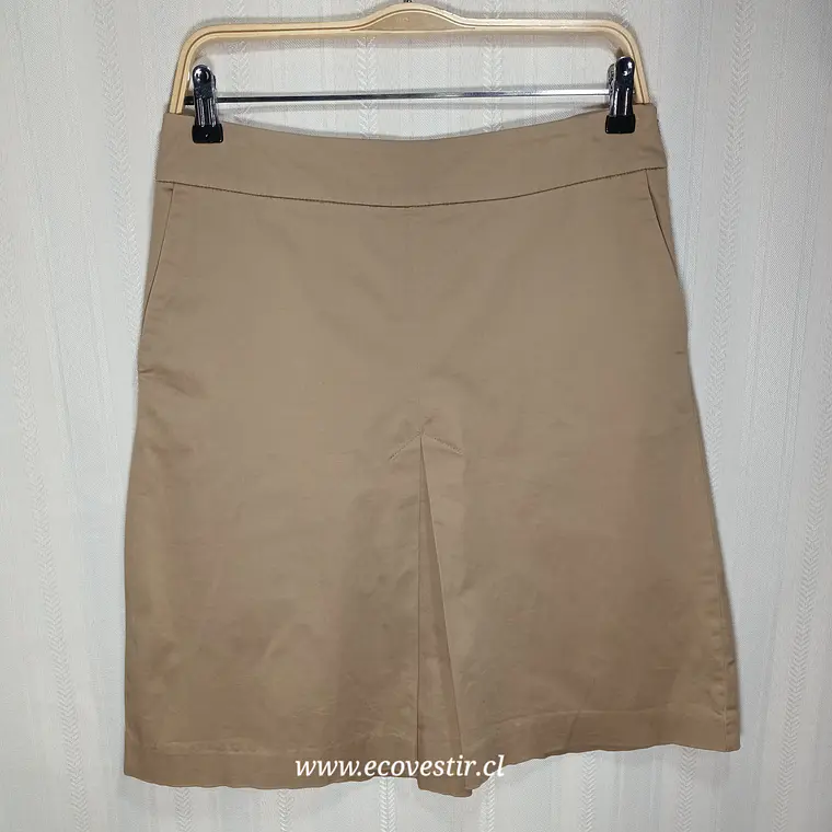 Falda Zara Beige Talla M con Bolsillos Laterares | Moda Circular 1
