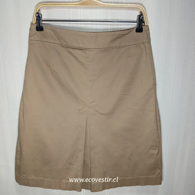 Falda Zara Beige Talla M con Bolsillos Laterares | Moda Circular 4