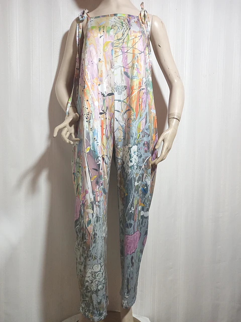 Enterito Largo Estampado Multicolor SHEIN CURVE Talla XL