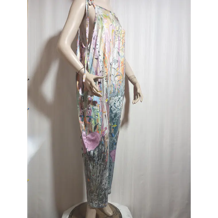 Enterito Largo Estampado Multicolor SHEIN CURVE Talla XL 2
