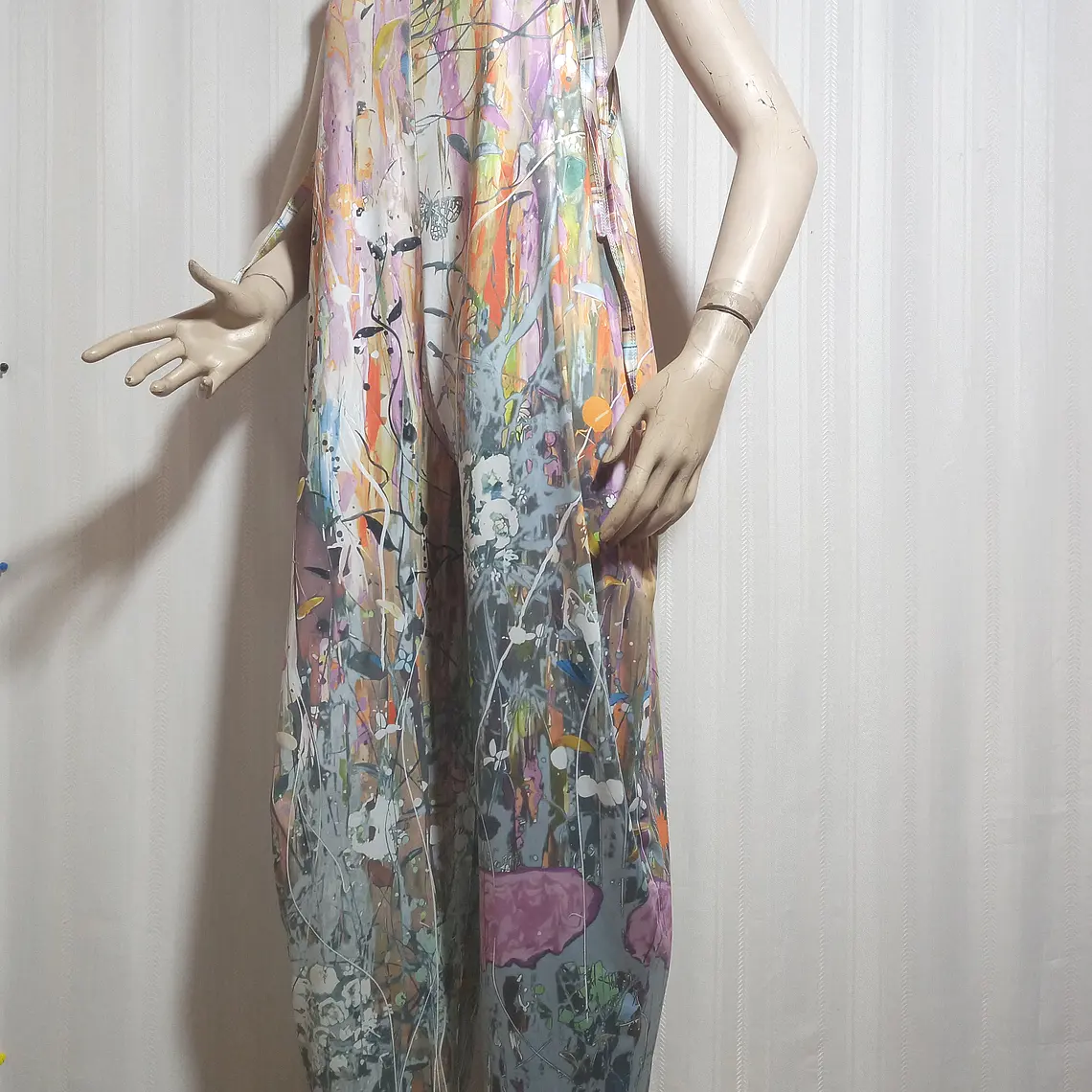Enterito Largo Estampado Multicolor SHEIN CURVE Talla XL 3