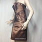 Vestido de Fiesta Strapless Café Dorado Elisa Landri - Talla L | Ecovestir - Miniatura 4