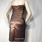 Vestido de Fiesta Strapless Café Dorado Elisa Landri - Talla L | Ecovestir - Miniatura 3