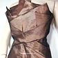 Vestido de Fiesta Strapless Café Dorado Elisa Landri - Talla L | Ecovestir - Miniatura 5