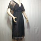 Vestido de Fiesta Negro Pedro del Hierro | Talla 40 | Elegancia en Encaje y Pedrería - Miniatura 4