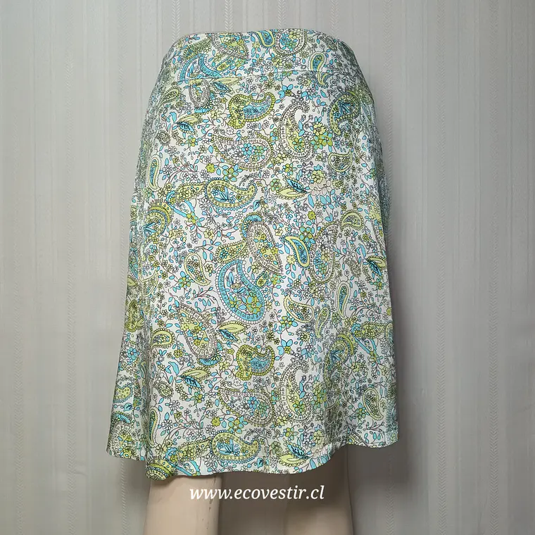 Falda Midi con Estampado de Cachemira 1