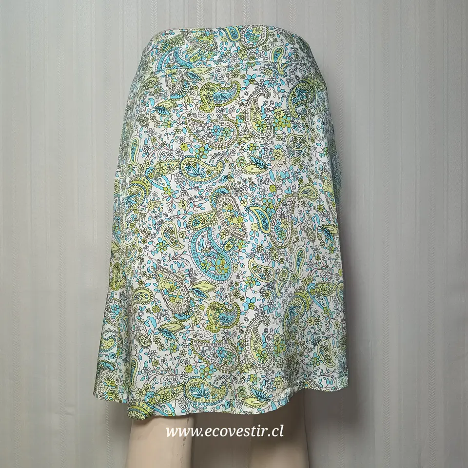Falda Midi con Estampado de Cachemira 1