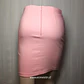Falda Corta Tubo Drapeada – Rosa Pastel - Miniatura 4