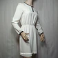 Vestido Corto Zara Basic Blanco Marfil Talla M - Miniatura 2