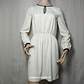 Vestido Corto Zara Basic Blanco Marfil Talla M - Miniatura 1