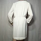 Vestido Corto Zara Basic Blanco Marfil Talla M - Miniatura 4