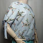 Blusa Rayas y Flores con Hombros Descubiertos Talla 8 - Miniatura 3
