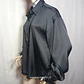 Blusa Satinada Negra con Plumas PrettyLittleThing - Talla 44 - Miniatura 3