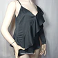 Blusa Asimétrica Satinada Negra NLY Trend Talla 36 - Miniatura 2
