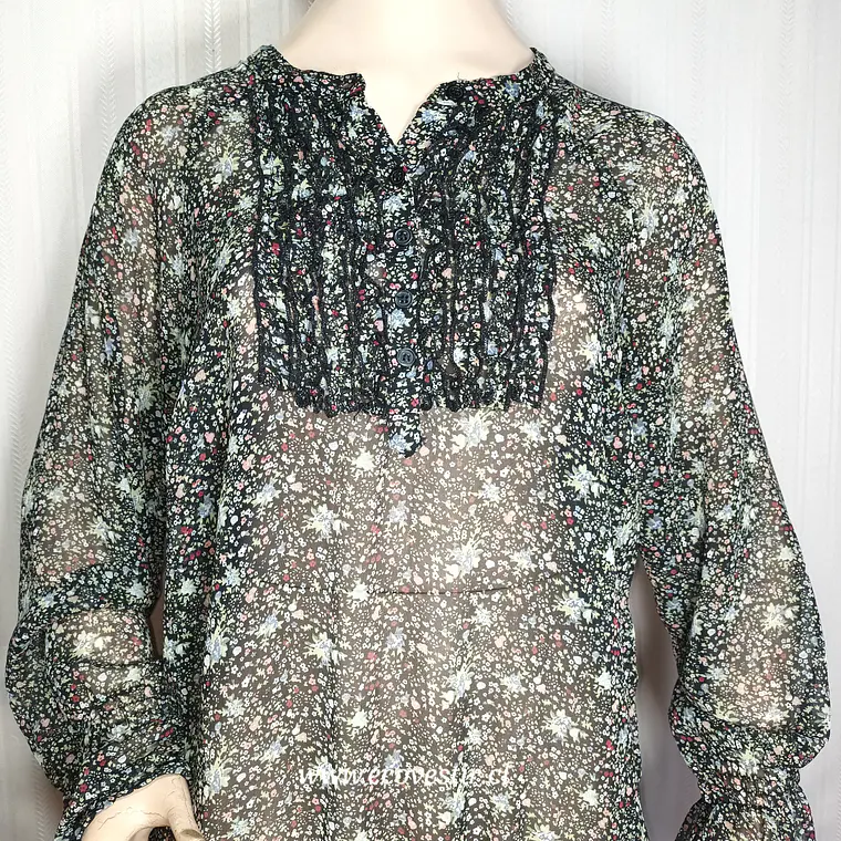Blusa Floral de Chifón Yessica Talla 44 5