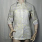 Blusa 100% Lino JOYXTIN Estampado Floral Multicolor – Talla M - Miniatura 2