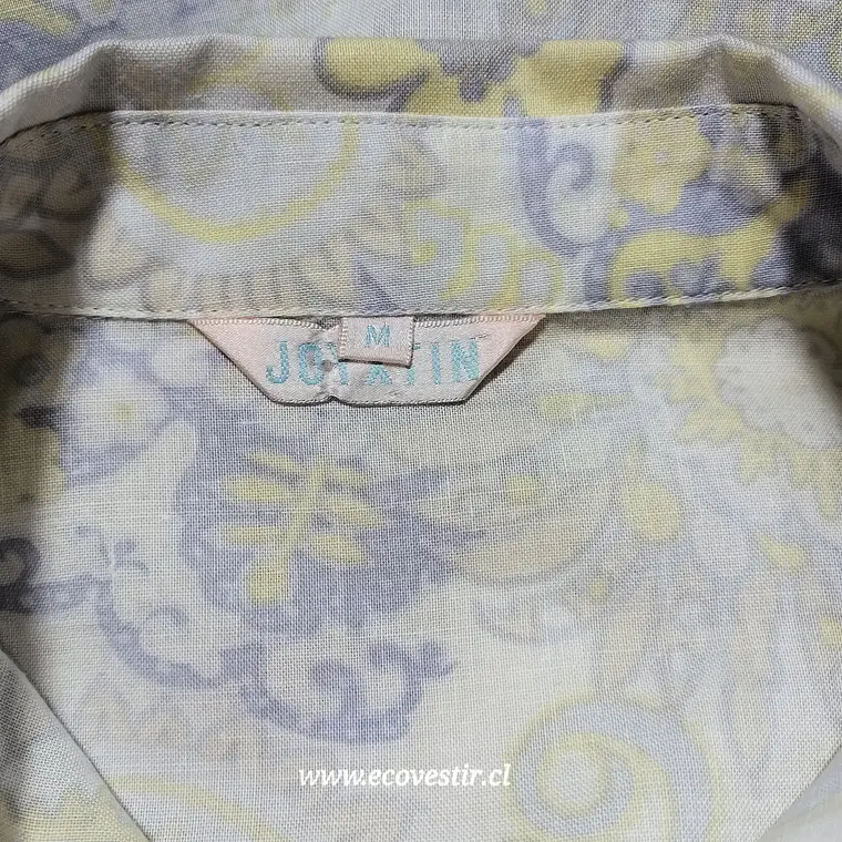 Blusa 100% Lino JOYXTIN Estampado Floral Multicolor – Talla M 5
