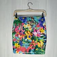 Falda Tubo Elasticada Corta con Estampado Tropical y Floral - Miniatura 2