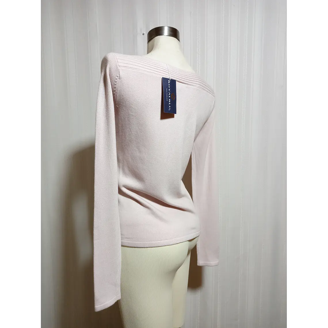 Sweater Mujer Punto Fino Rosado ROYALBLU Talla M/L 4