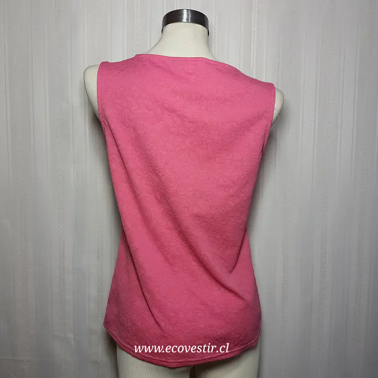 Polera sin Mangas VRS para Mujer - Color Rosado Talla L 4