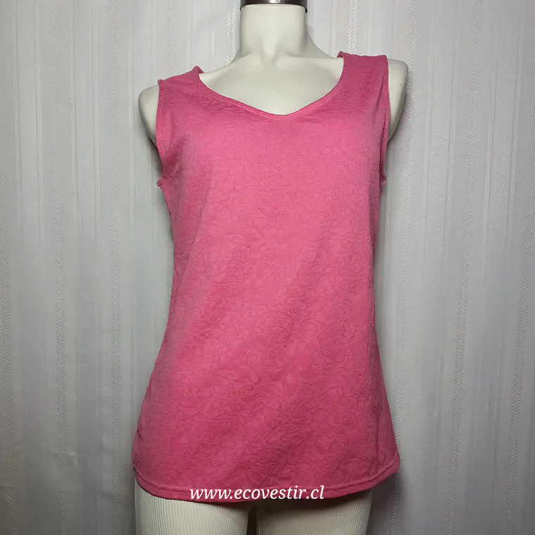 Polera sin Mangas VRS para Mujer - Color Rosado Talla L 1