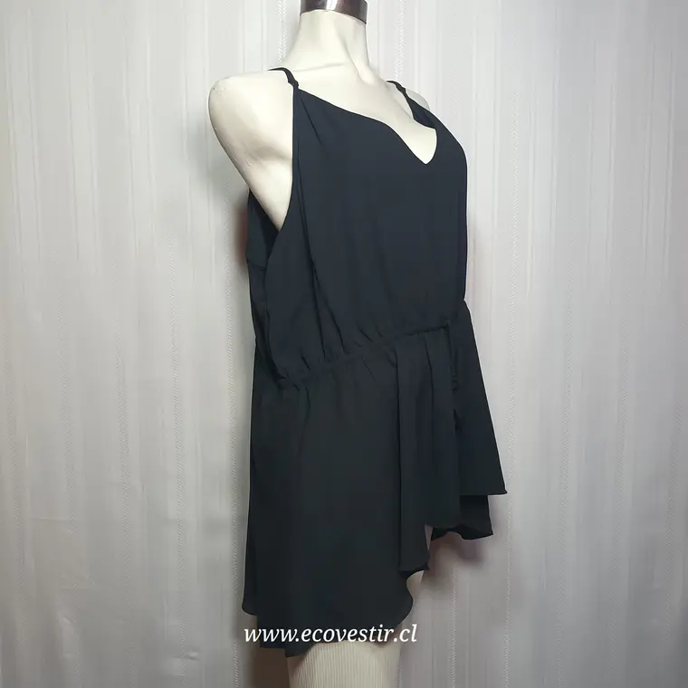 Túnica Corta Tirantes Fiesta Loralette Negro Talla 22 2