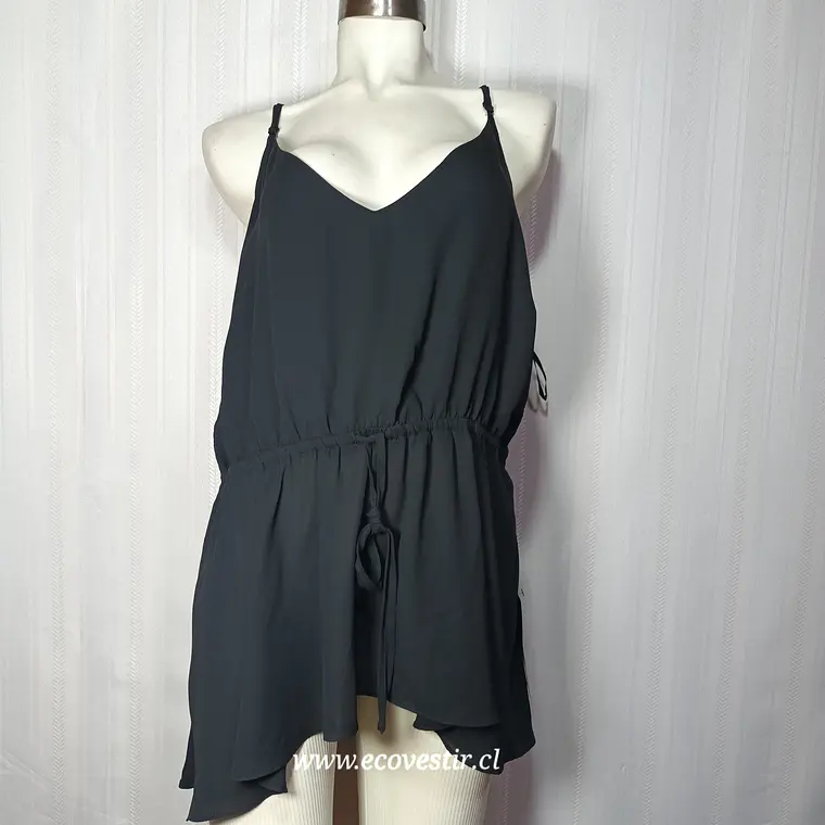 Túnica Corta Tirantes Fiesta Loralette Negro Talla 22 3