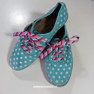 Zapatillas BOBS from Skechers Celeste con Lunares | Talla 35