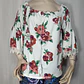 Blusa Campesina Estampado Floral Talla Grande 3XL Rainbow  - Miniatura 1