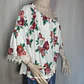 Blusa Campesina Estampado Floral Talla Grande 3XL Rainbow  - Miniatura 3