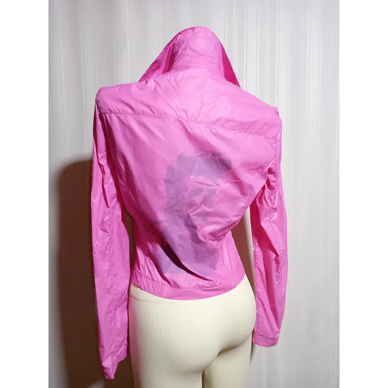 Cortaviento Fiorucci Rosado Mujer Cierre Cruzado Talla 40  4
