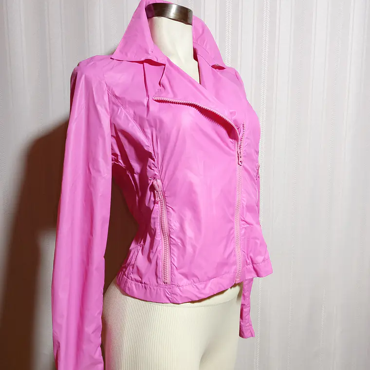 Cortaviento Fiorucci Rosado Mujer Cierre Cruzado Talla 40  3