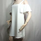 Vestido  Hombros Descubiertos Volantes y Tirantes  Blanco Avant Premier Talla 36 - Miniatura 3
