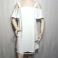 Vestido  Hombros Descubiertos Volantes y Tirantes  Blanco Avant Premier Talla 36 - Miniatura 2