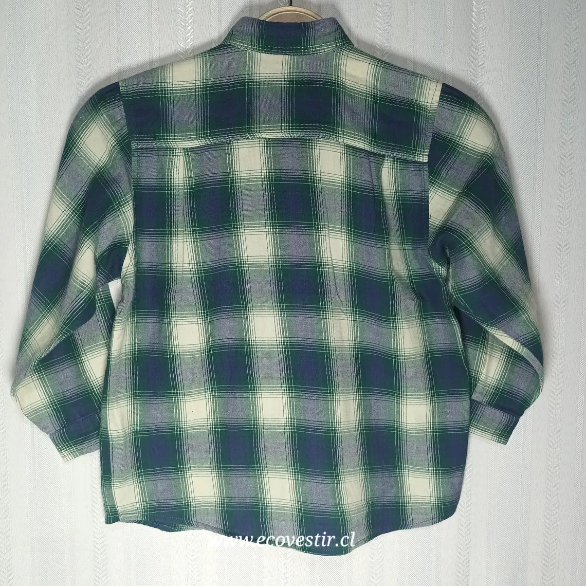 Camisa Manga Larga Cuadrille Verde Niño Talla 115/8A 2