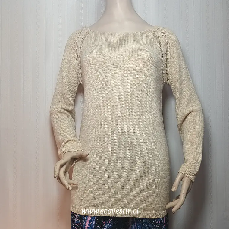 Jersey Beige de Punto Fino Luca D'Altieri  1