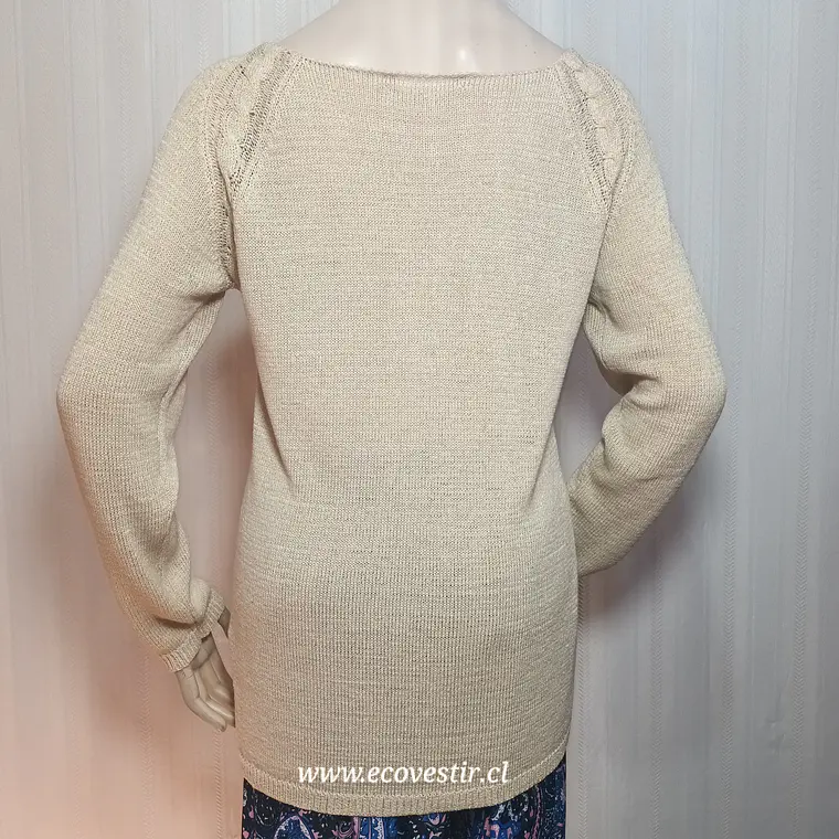 Jersey Beige de Punto Fino Luca D'Altieri  5