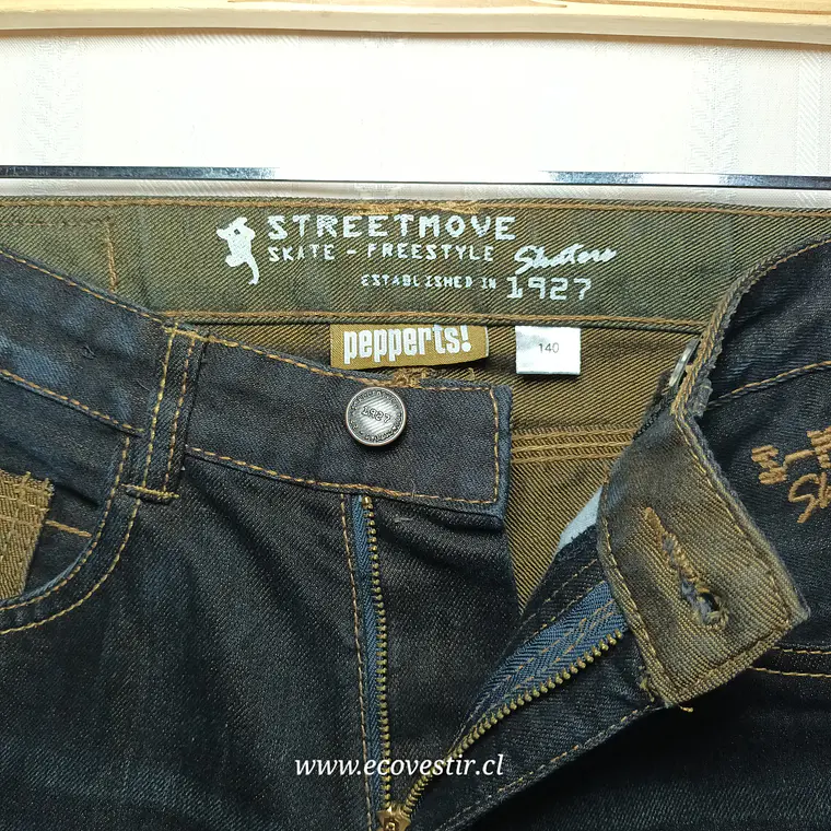 Jeans Azul Niño Street Move Pepperts Talla 140  3