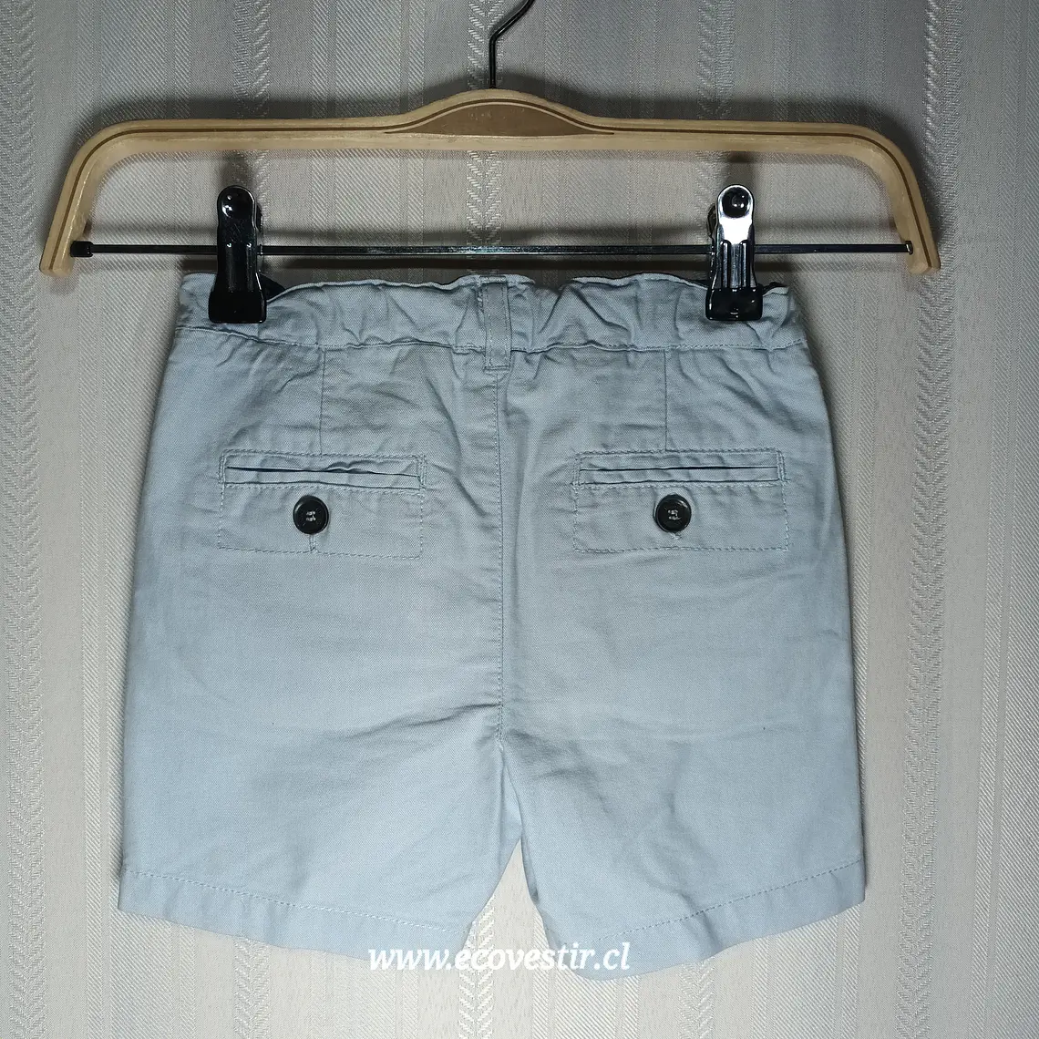 Short Gris de Algodón para Niño - Marca Idexe Talla 18M 2