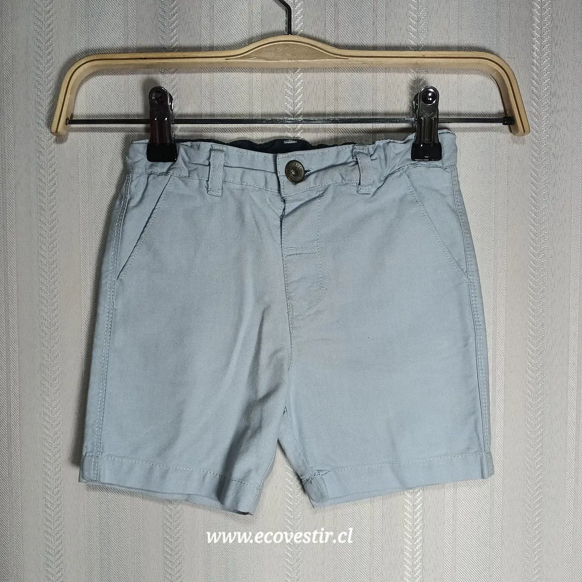 Short Gris de Algodón para Niño - Marca Idexe Talla 18M 1