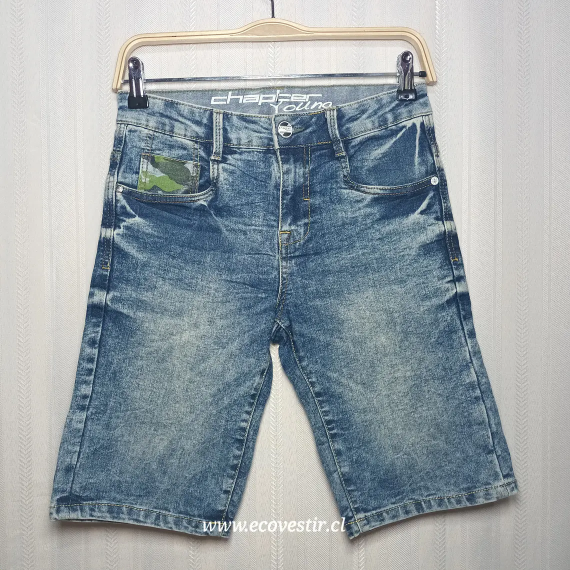 Shorts de Mezclilla Azul para Niño Talla 11-12 Años | Chapter Young 1