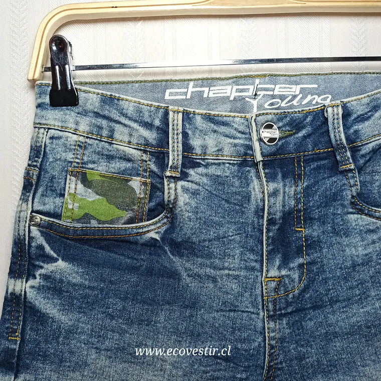 Shorts de Mezclilla Azul para Niño Talla 11-12 Años | Chapter Young 4