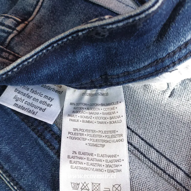  Bermuda Jeans Sublevel Azul con Desgaste Estilo Casual Talla M 4