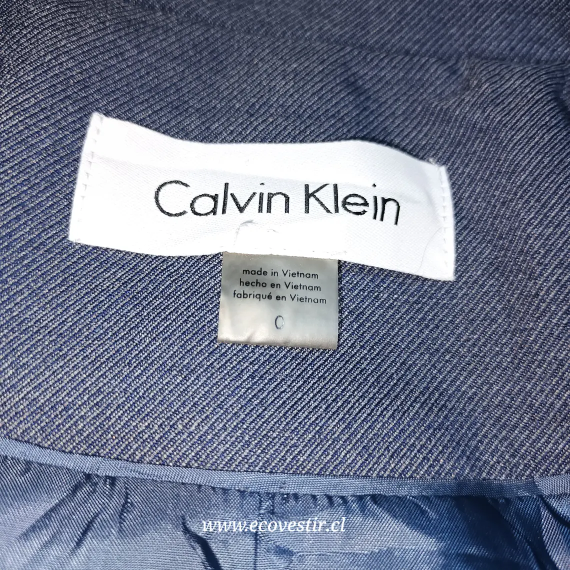 Blazer Mujer Calvin Klein - AZul Grisáceo / Talla 0 4