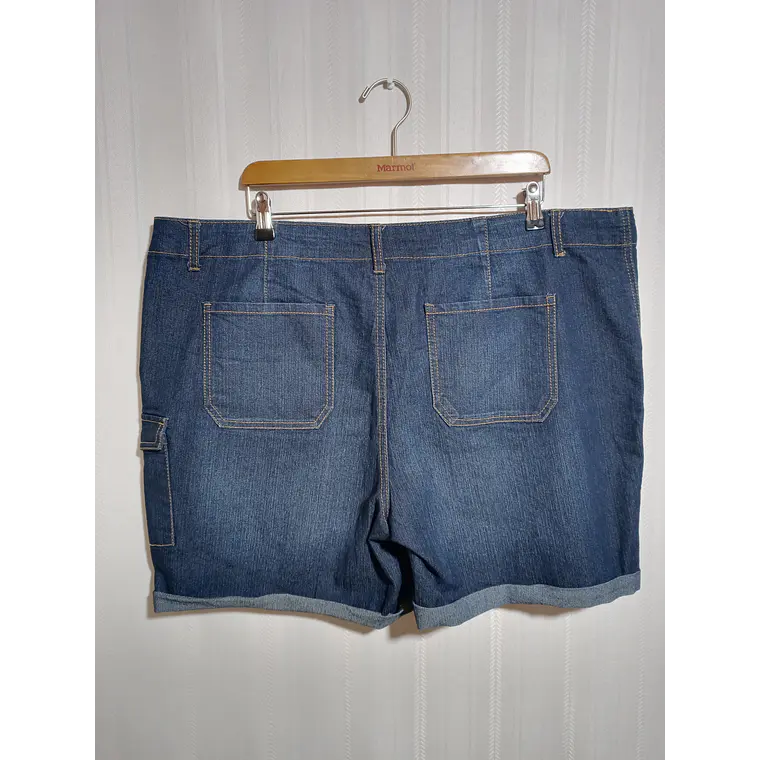 Short de Mezclilla Faded Glory Talla 22W para Mujer - Azul Denim 2
