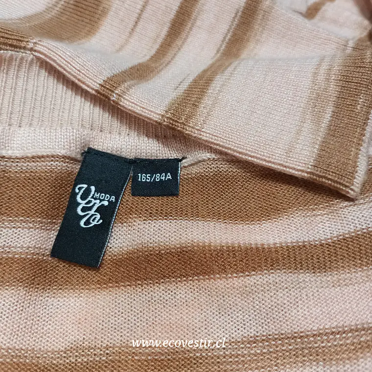 Sweater Crop Vero Moda Multicolor a Rayas - Talla 165/85A (M) 3