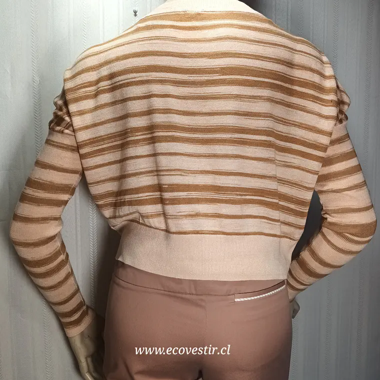 Sweater Crop Vero Moda Multicolor a Rayas - Talla 165/85A (M) 4
