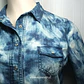 Camisa de Mezclilla Mujer Tie-Dye Azul Love Fire - Talla M - Miniatura 2