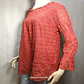 Blusa Encaje Terracota Hombros Descubiertos She + Sky Talla M - Miniatura 4