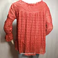 Blusa Encaje Terracota Hombros Descubiertos She + Sky Talla M - Miniatura 5
